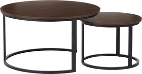 Set 2 Masute De Cafea Selmma PAL Finisaj Nuc