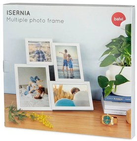 Rama foto pentru 4 fotografii Balvi Isernia, alb