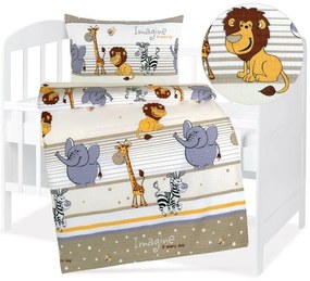 Bellatex Baby crepe lenjerie de pat Agata Safaribej, 90 x 135 cm, 45 x 60 cm