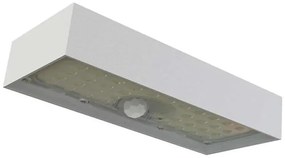 Proiector LED solar cu senzor de mișcare LED/3,7V 3000mAh 4000K IP65 alb