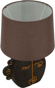 Veioză maro cu abajur textil (înălțime 39,5 cm) Tribal – Mauro Ferretti