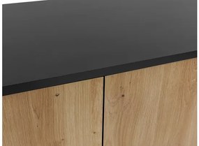 Comodă Oksewo 2D3SZ (Stejar artisan + Negru) . 1103665