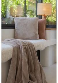 Pătură taupe din micropluș/cocolino 150x200 cm Pippa – Tiseco Home Studio