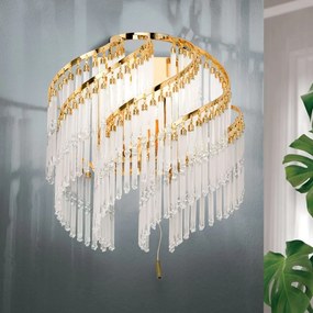 Aplica de perete cristal SCHOLER, KRISTALL KLASSISCH auriu