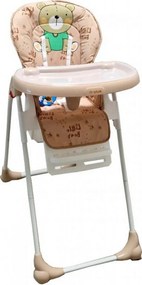 Scaun de masa pentru copii si bebe Baby Care™ CC reglabil in 3 trepte, Pliabil, Centura de siguranta, Sezut comfortabil, Masuta detasabila, Pozitie