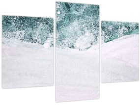 Tablou - Turcoaz abstractizare (90x60 cm)