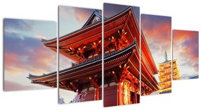Tablou - templu în Japonia (150x70cm)