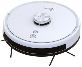 Robot aspirator cu lampa de sterilizare UVC MAGNUM UV+, Li-ion 5200 mAh, 50W, 3000 Pa, 3 trepte, Wi-Fi, Autonomie de pana la 280 min, Pana la 250 m², Alb