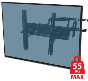 Suport TV de perete Esperanza ERW004, 26-70 inch, Max 55 kg, Vesa 400x400, Negru