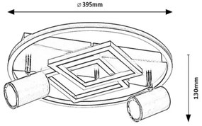 Spot LED AZTEC 5xLED/40W/230V Rabalux 6905