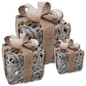 Set cutii cadou LED Gray