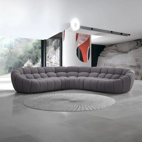 Canapea semirotunda dumonde cu șezut confortabil din spumă HR Bubble 375x120 cm