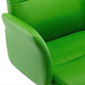 Scaun de birou, verde, piele ecologica 1, Verde