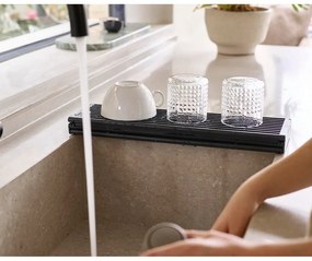 Scurgător de vase gri ajustabil din plastic 43x13 cm Platform – Joseph Joseph