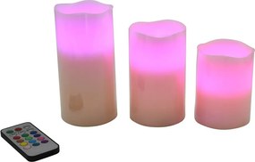 Lumânări LED 3 buc. (înălțime 10 cm) – Hilight