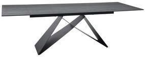 Masa extensibila Westin Ceramic PIETRA DI SAVOIA gri/negru mat L160-240 cm