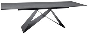 Masa extensibila Westin Ceramic PIETRA DI SAVOIA gri/negru mat L160-240 cm