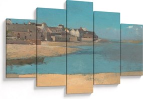Tablou - Odilon Redon, Village by the Sea in Brittany, reproducere (150x105 cm)