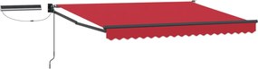 vidaXL Cort electric retractabil Roșu 3,5 x 2 m