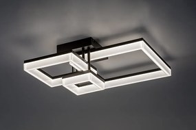 Plafoniera LED design geometric Amilia negru