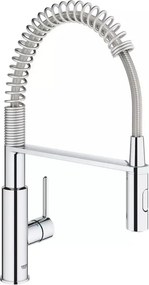 Baterie bucatarie cu pipa flexibila Grohe Get crom lucios
