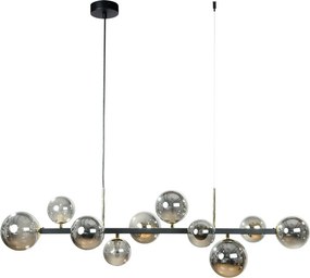 Lustra cu 10 surse de lumina SERENITY negru