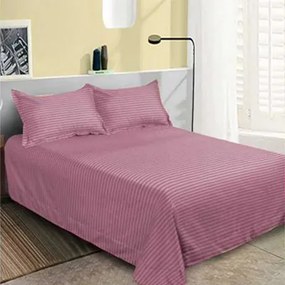 Lenjerie de pat 2 persoane, bumbac Damasc, 6 piese, uni, SSD31