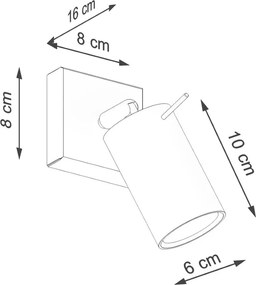 Aplică Sollux Etna, argintiu