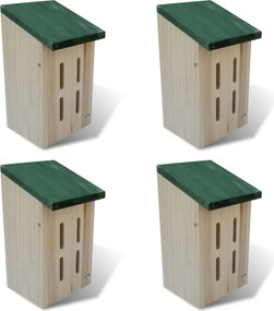 vidaXL Căsuță fluturi 14 x 15 x 22 cm, set de 4 buc