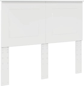 vidaXL Tăblie cap Alb Lucios Lemn prelucrat