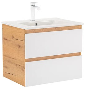 Dulap inferior Vario Forte 60 cu lavoar stejar-alb