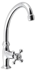 Baterie argintiu-lucios pentru chiuvetă înaltă Antea – Sapho