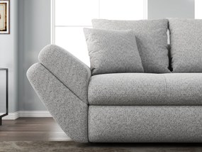 Canapea extensibilă dumonde cu ladă de depozitare si sezut confortabil din spuma high-density, Loana Euphoria Dove 250x100 cm