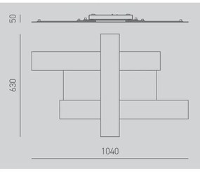 Plafonieră LED Gea Luce DOHA P G N DOHA LED/50W/230V negru
