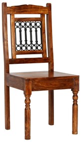 275338 vidaXL Set mobilier bucătărie, 7 piese, lemn masiv acacia