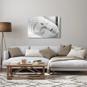 Tablou - Buddha alb (90x60 cm)
