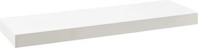 Polita ZACK, alb, 50x25x5 cm
