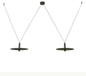 Lustra LED decorativa design modern Kurt 2L negru