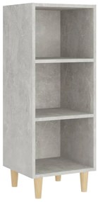 812379 vidaXL Servantă, gri beton, 34,5x32,5x90 cm, lemn compozit