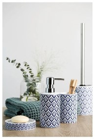 Perie de WC albastră din ceramică Lorca – Wenko