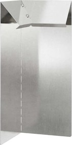 vidaXL Gard pentru melci Argintiu 10 x 10 x 25 cm Oţel inoxidabil