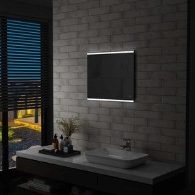 Oglinda cu LED de perete de baie cu senzor tactil, 60 x 50 cm 1, 60 x 50 cm