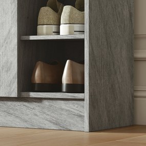 Homcom Dulap Pantofi 83×30×90 cm – Lemn, 12 Perechi, Culoare Cafenie | Aosom Romania
