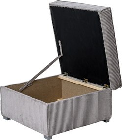 OFERTA Taburet albastru inchis SMART COSARO cu spatiu de depozitare 65x65 cm Clasa II