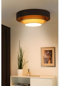 Plafonieră LED Duolla LUNETA LED/26W/230V d. 60 cm 4000K maro/auriu