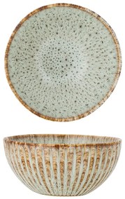 Bol mic albastru/bej pentru servire/pentru fructe din gresie 200 ml Fleur – Bloomingville