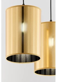 Jupiter 2091 - Lustru suspendat pe cablu CORTINA 2xE27/15W/230V, auriu/negru