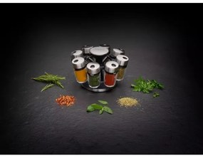 Cole&Mason - Suport rotativ MASTER cu 9 recipiente pentru condimente