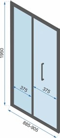 Cabina dus De colt Rapid Fold