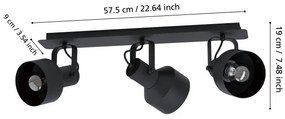 Spot CASIBARE 3xE27/28W/230V Eglo 99519